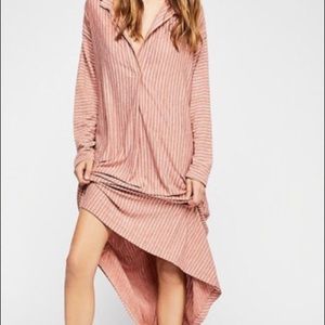 Free People Beach Marina Shirt Dress
